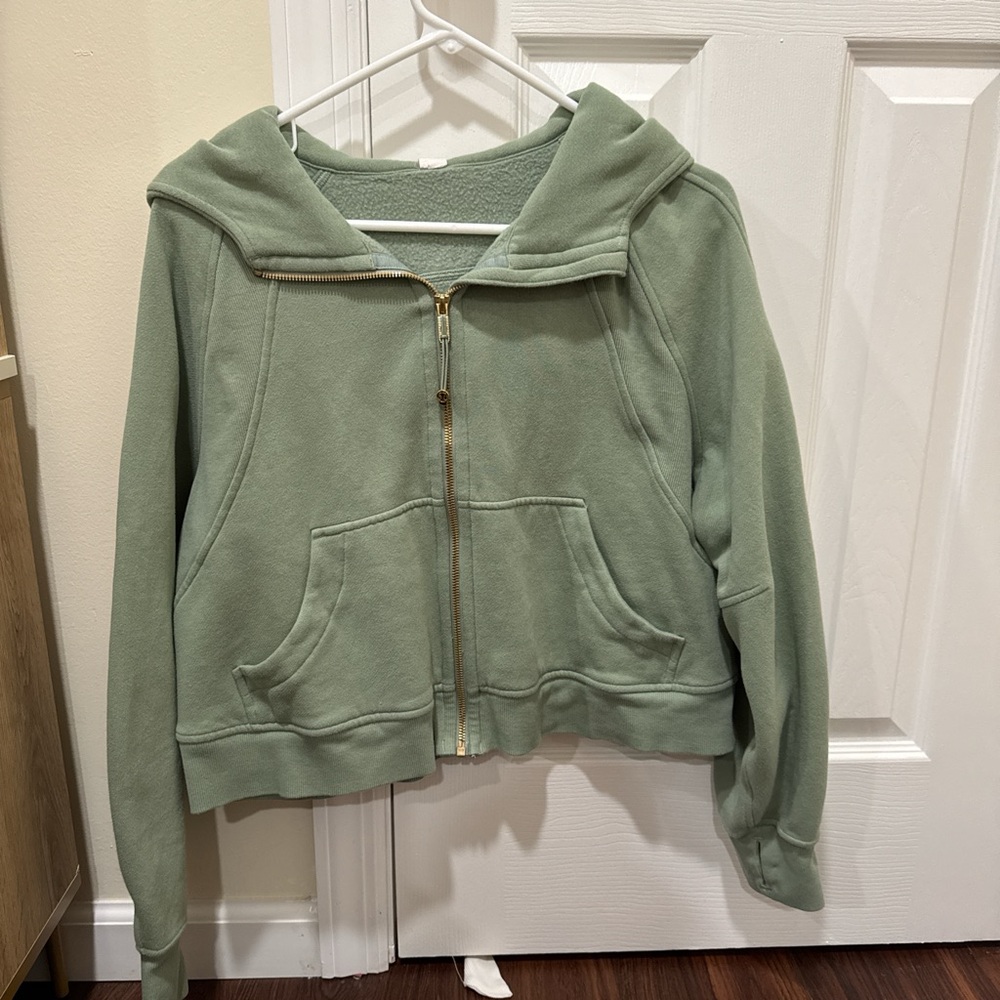 Lululemon Athletica Green Zip-Up Hoodie